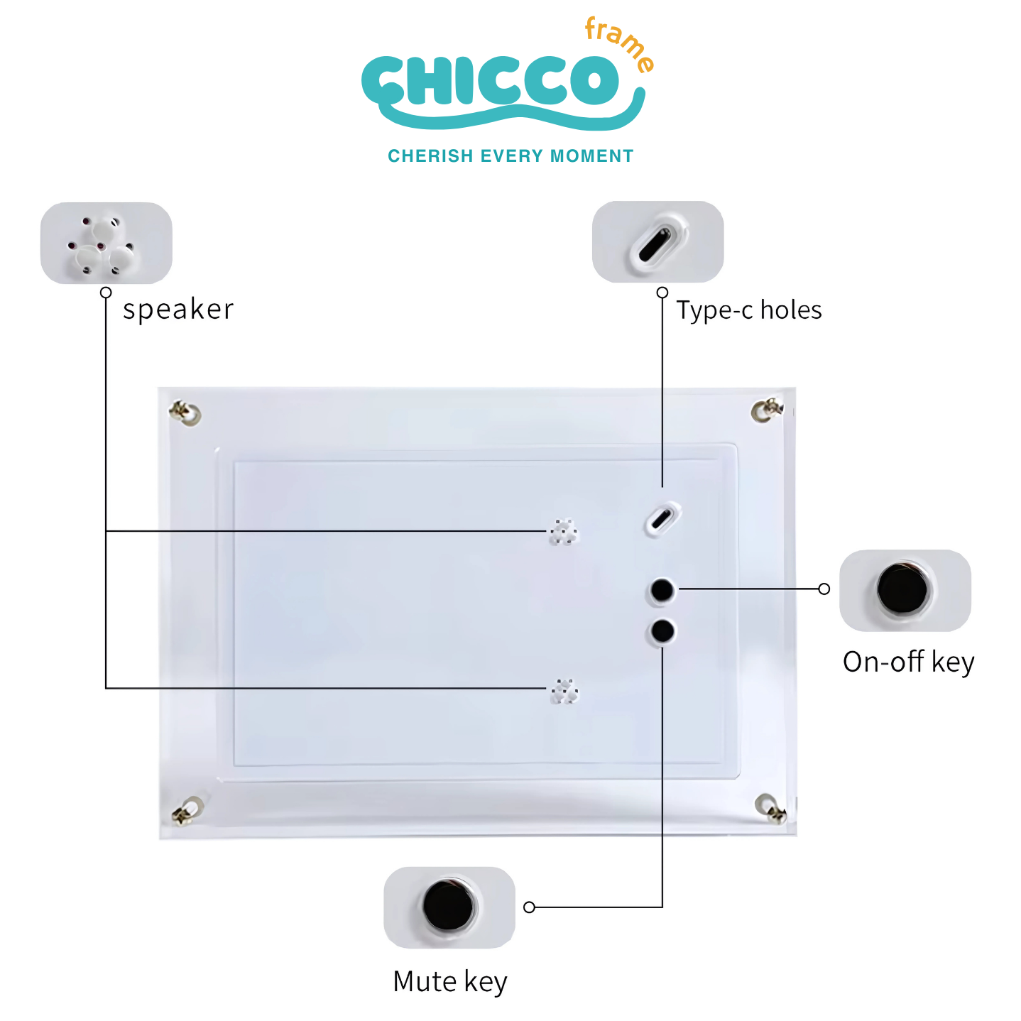 ChiccoFrame™ Custom Baby Ultrasound Digital Photo Frame